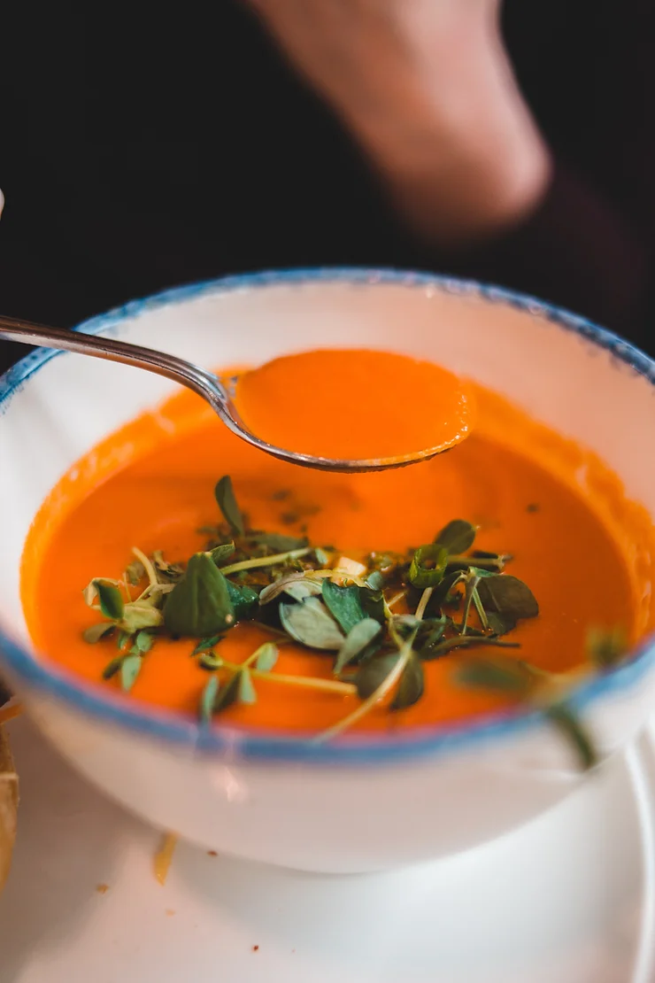 Opskrift på suppe med bagt peberfrugt