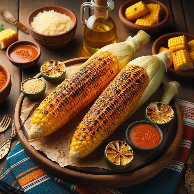 Grillede mexicanske majskolber (Elote)