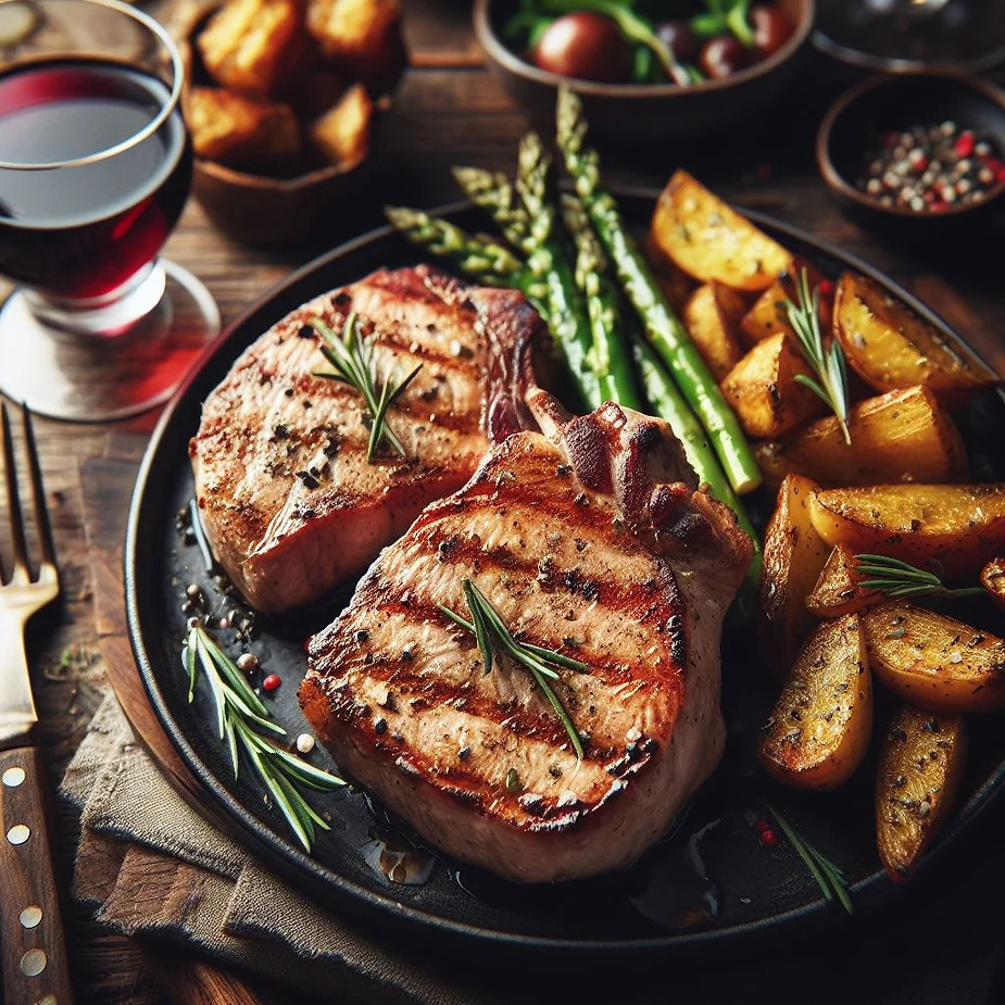 Opskrift på svinesteaks med rosmarin-kartofler