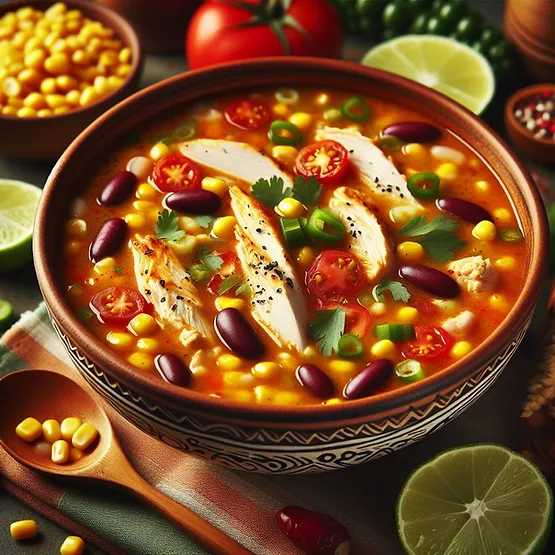 Mexicansk Tortillasuppe med kylling