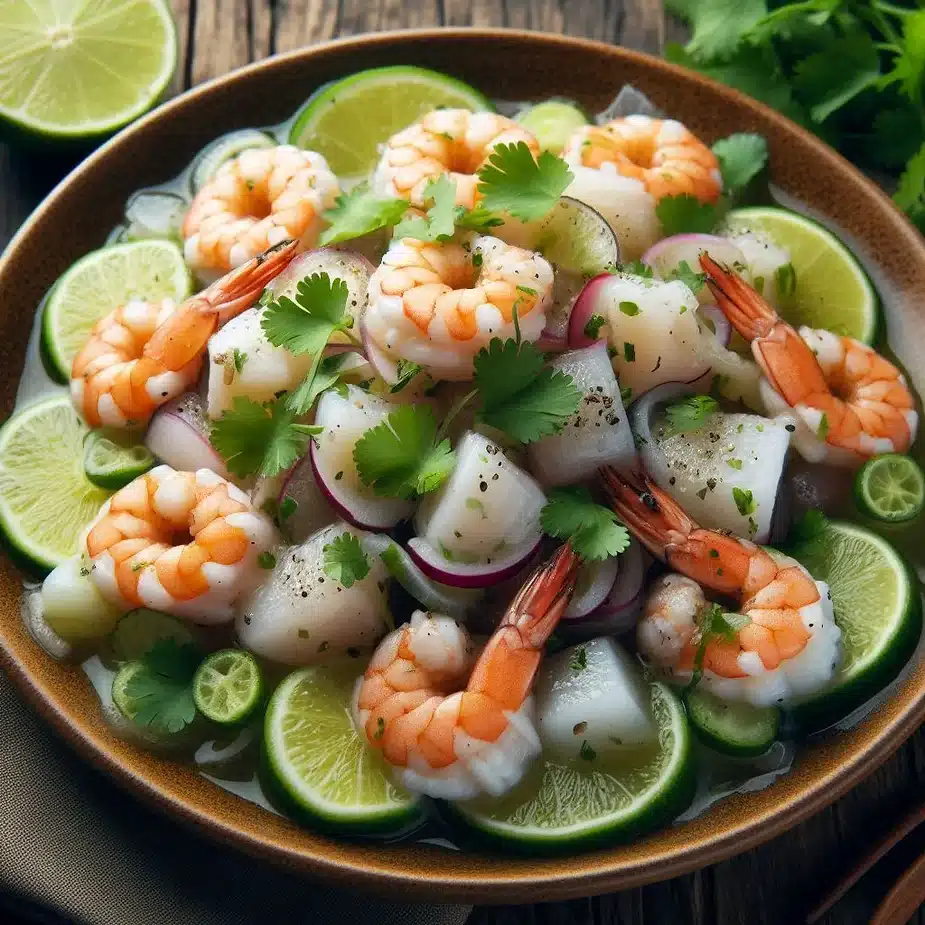 Ceviche med lime og koriander