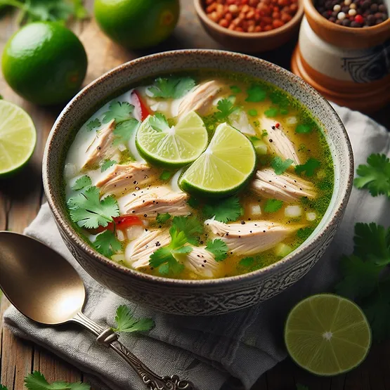 Sopa de Lima - Mexicansk kyllingesuppe 