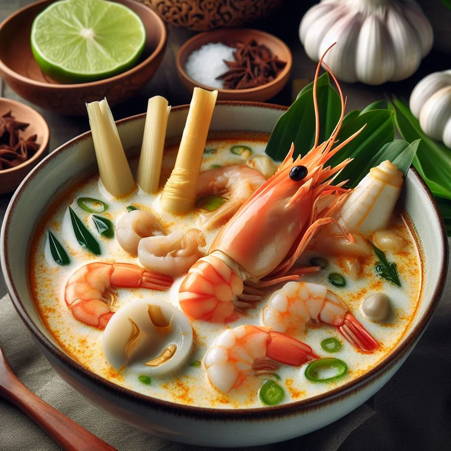 Tom Kha Talay – Thailandsk kokosmælksuppe