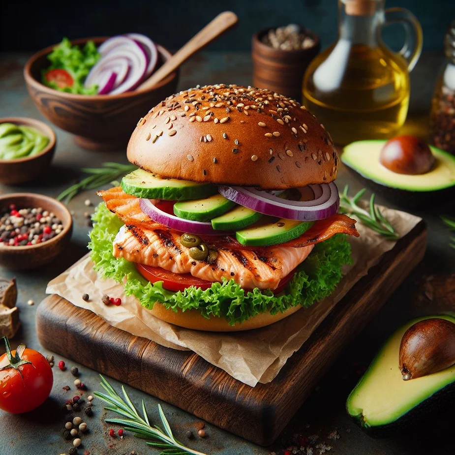 Opskrift på lakseburger med avocado og salat