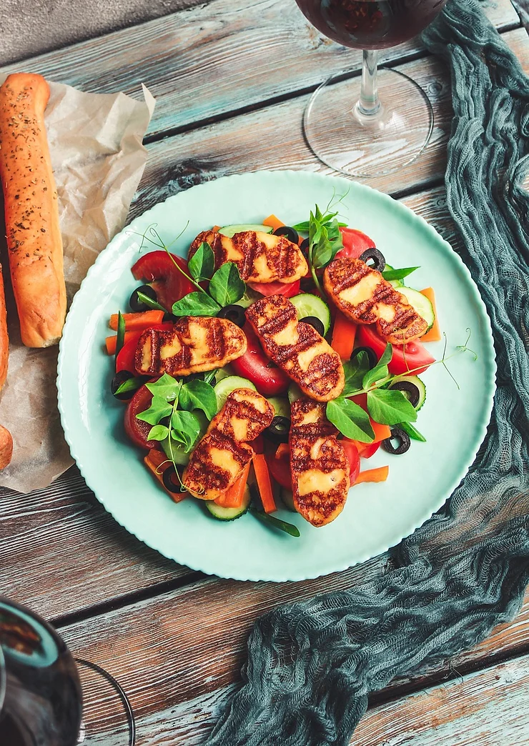 Opskrift på lækker Halloumi salat