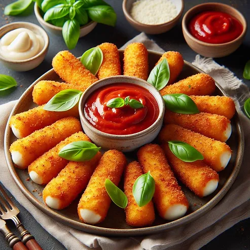 Opskrift på mozzarella sticks i airfryer