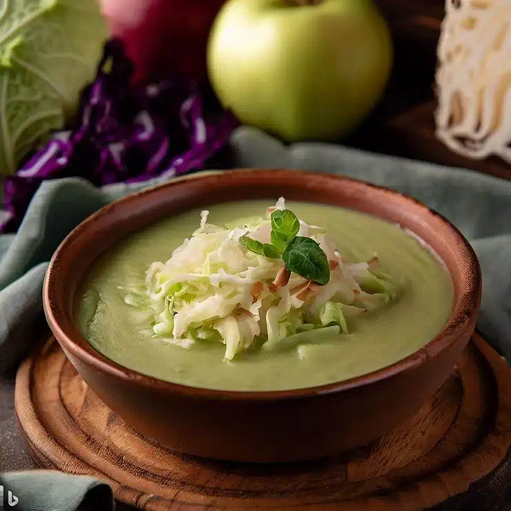 Opskrift på kold spidskålssuppe med æble