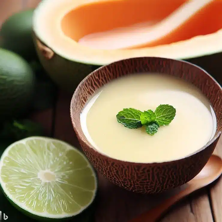 Opskrift på kold melonsuppe med lime