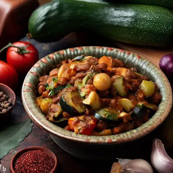 Vegetarisk curry med kikærter