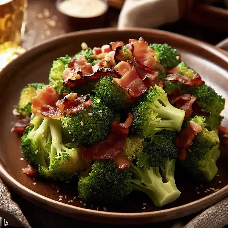 Opskrift på broccolisalat med bacon og solsikkekerner