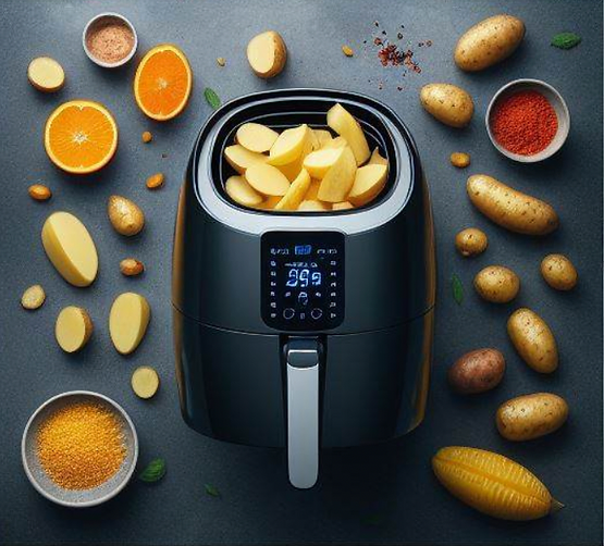 Opskrift på sprøde kartoffelbåde i airfryer