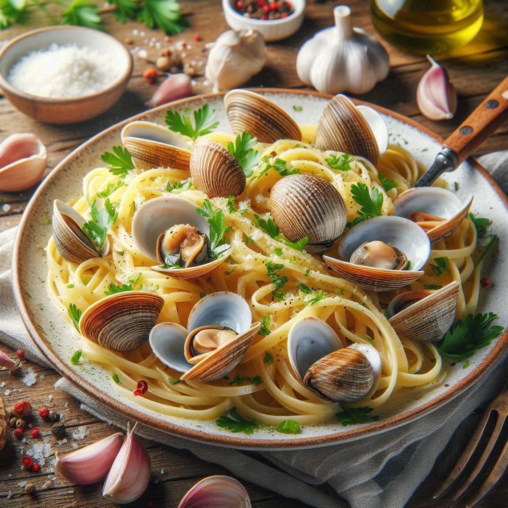 Linguine med muslinger (Linguine alle Vongole)