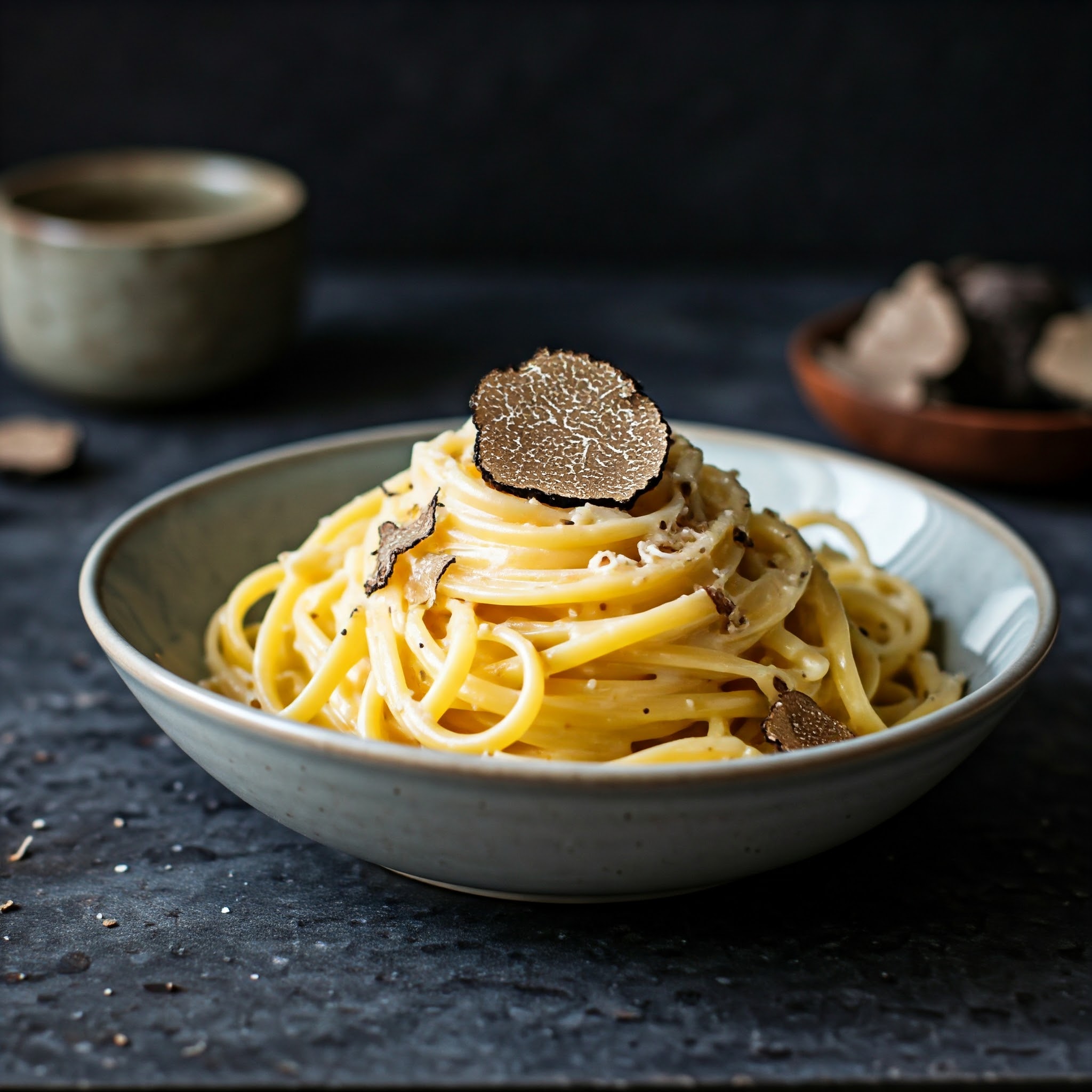 Cremet trøffelpasta med parmesan og frisk trøffel