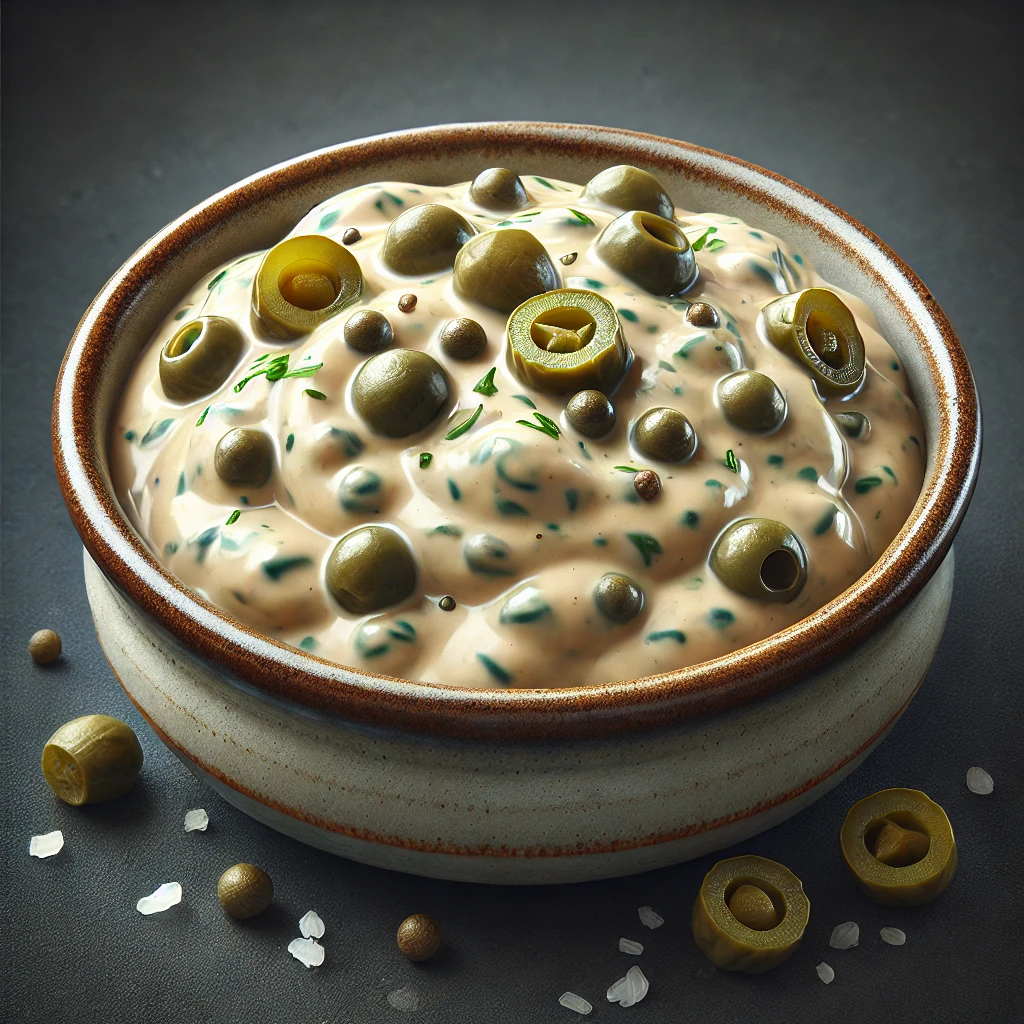 Hjemmelavet Remoulade med Kapers og Cornichoner