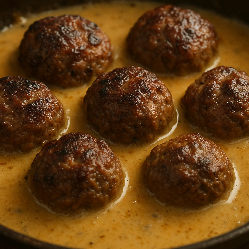 Carnivore meatballs i smørsauce